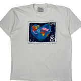 Love USA Collage Lane Graphic T-Shirt - XL White Cotton Blend