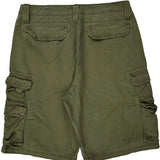 Lee Cargo Shorts - 34W 10L Green Cotton
