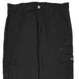 Wrangler Cargo Trousers - 34W 30L Black Cotton