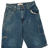 Levis Cargo Denim Shorts - 28W UK 8 Blue Denim