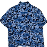 Panama Jack Hawaiian Shirt - XL Blue Viscose