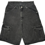 Lee Cargo Shorts - 30W 11L Grey Cotton