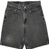 Levis Denim Shorts - 30W 10L Grey Cotton