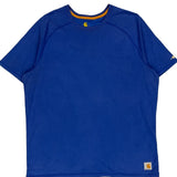 Carhartt T-Shirt - Large Blue Cotton