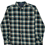 Woolrich Checked Flannel Shirt - 2XL Blue Cotton