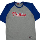 Phillies Nike Mlb T-Shirt - Large Blue Cotton