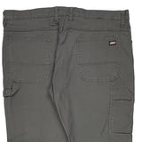 Dickies Carpenter Trousers - 40W 30L Grey Cotton