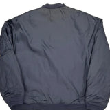 Vintage Unbranded Reversible Bomber Jacket - XL Navy Nylon