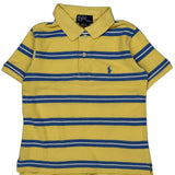 Age 4 Polo By Ralph Lauren Striped Polo Shirt - XS Blue Cotton
