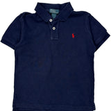 Age 7 Polo By Ralph Lauren Polo Shirt - Medium Navy Cotton