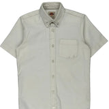 Age 10-12 Dickies Short Sleeve Shirt - Medium White Cotton Blend