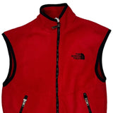 Made In USA The North Face Fleece Gilet - XS Red Polyester