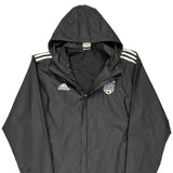 Soccer Club Adidas Windbreaker - Large Black Polyester
