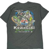 Raceway Park Gildan Graphic T-Shirt - Large Grey Cotton