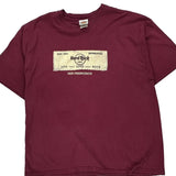 San Francisco Hard Rock Cafe Graphic T-Shirt - 2XL Burgundy Cotton