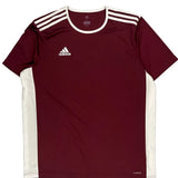 Number 18 Adidas Football Jersey - XL Burgundy Polyester