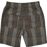 Age 4 Levis Checked Shorts - XS Brown Cotton Blend