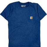Age 10-12 Carhartt T-Shirt - Medium Blue Cotton