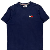 Tommy Jeans T-Shirt - Medium Navy Cotton
