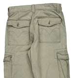 Levis Cargo Trousers - 32W 30L Beige Cotton