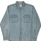 Levis Denim Shirt - XL Light Wash Cotton