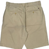 Tommy Hilfiger Checked Chino Shorts - 31W 10L Beige Cotton