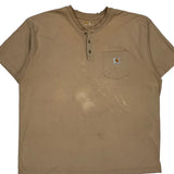 Carhartt T-Shirt - 2XL Beige Cotton