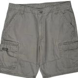 Wrangler Cargo Shorts - 36W 9L Grey Cotton