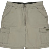 Wrangler Cargo Shorts - 34W 10L White Cotton