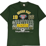 Made In USA Single Stitch Green Bay Packers Gts Nfl T-Shirt - XL Green Cotton