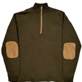 Woolrich 1/4 Zip - Large Brown Cotton