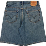 Levis Denim Shorts - 34W 10L Blue Cotton