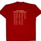 Made In USA Single Stitch Family Reunion Russell Athletic Graphic T-Shirt - XL Red Cotton Blend