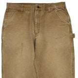 Carhartt Carpenter Trousers - 36W 28L Brown Cotton