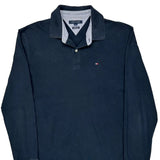 Tommy Hilfiger Polo Shirt - Large Navy Cotton