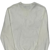 Polo By Ralph Lauren Spellout Sweater - Medium White Cotton