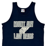 Made In USA Single Stitch Mount Airy Lady Bears Eagle Vest - Large Navy Cotton Blend