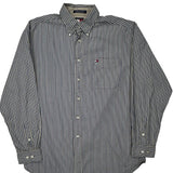 Tommy Hilfiger Striped Shirt - Large White Cotton