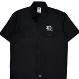 Fire Finder Dickies Short Sleeve Shirt - Large Black Polyester Blend