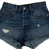 Levis Denim Shorts - 28W UK 8 Blue Cotton