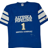 Alyeska Pipeline Service Company Logo Athletics Jersey - Medium White Cotton