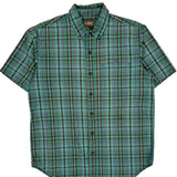 Schmidt Checked Short Sleeve Shirt - Medium Blue Cotton