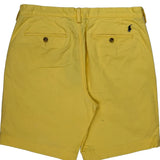 Polo By Ralph Lauren Chino Shorts - 32W 8L Yellow Cotton