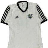 Mistral De Sherbrooke Adidas Football Shirt - Medium White Polyester