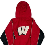 Age 5-6 Wisconsin Logo Athletics College Varsity Jacket - Small Black Polyester