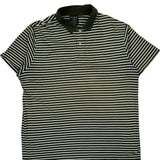 Ralph Lauren Striped Polo Shirt - 2XL Green Cotton