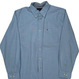 Tommy Hilfiger Shirt - Large Blue Cotton