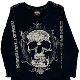 Kauai Harley-Davidson Harley Davidson Graphic Long Sleeve T-Shirt - Small Black Cotton