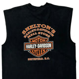 Shelton'S Harley-Davidson Mall Store Harley Davidson Graphic Vest - Large Black Cotton