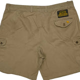 Adventure Wear Camel Cargo Cargo Shorts - 36W 6L Khaki Cotton
